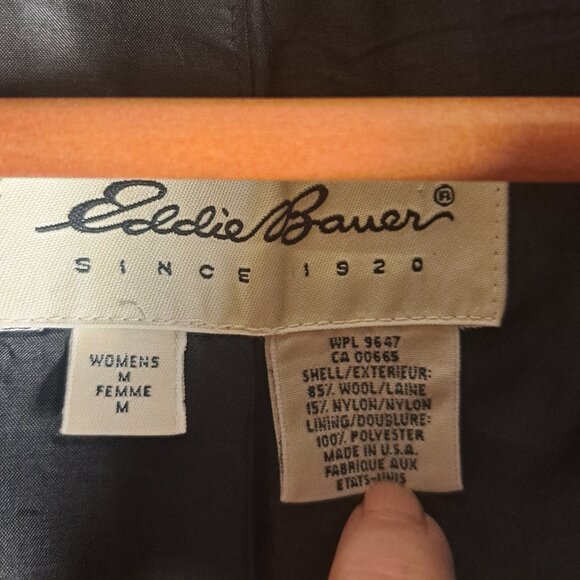 Eddie Bauer Wool Coat - WM - Charcoal - Picture 8 of 9